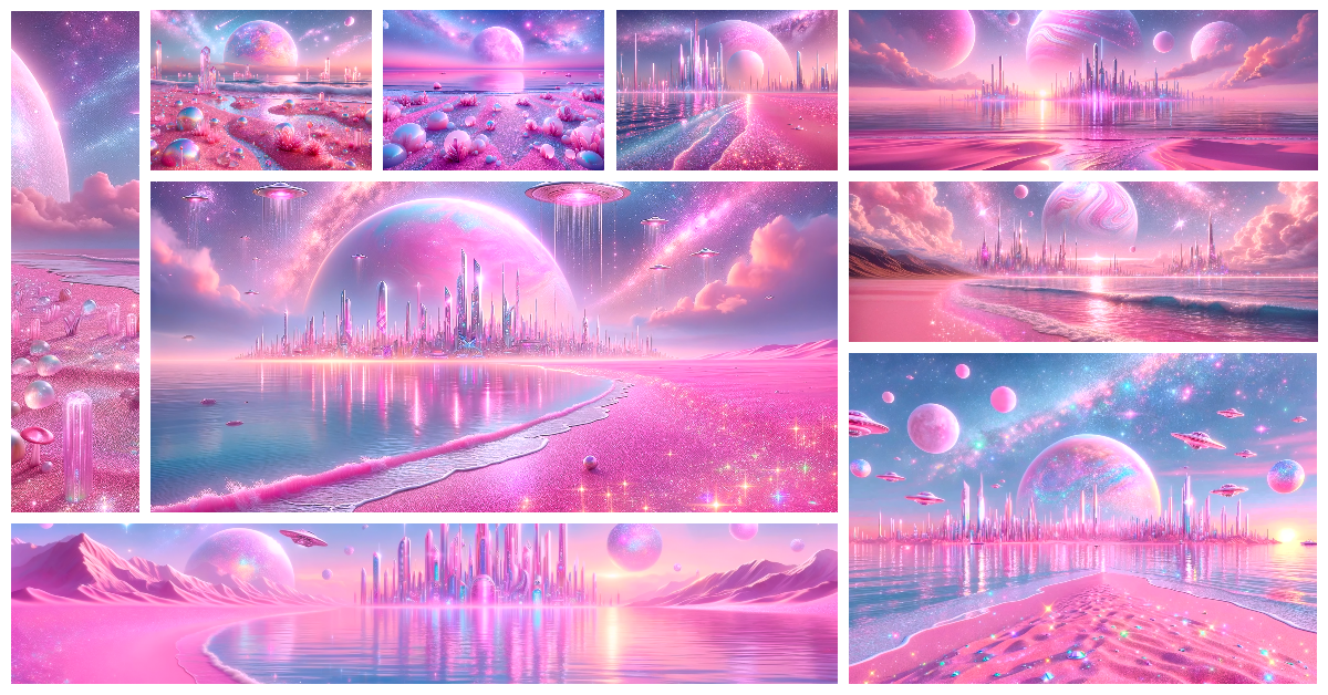 Sparkle Beach Wallpaper Pack