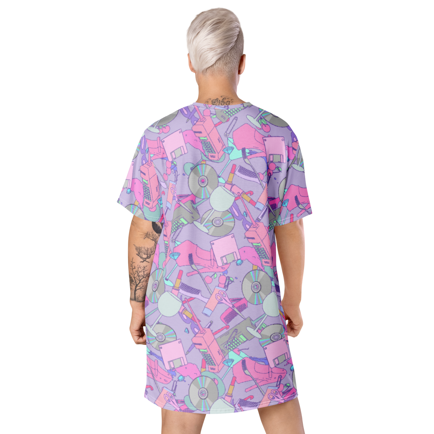 Desk Things Purple T-shirt dress