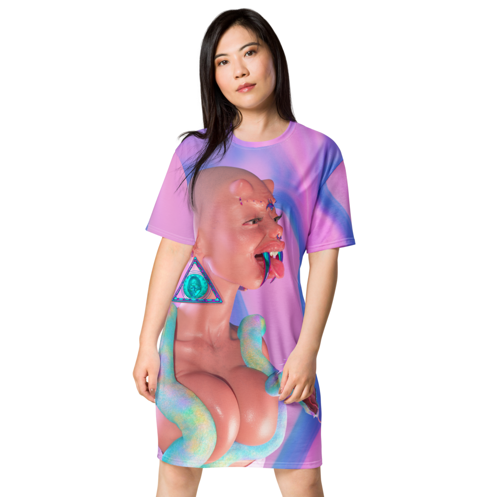 Digital Demons T-shirt dress