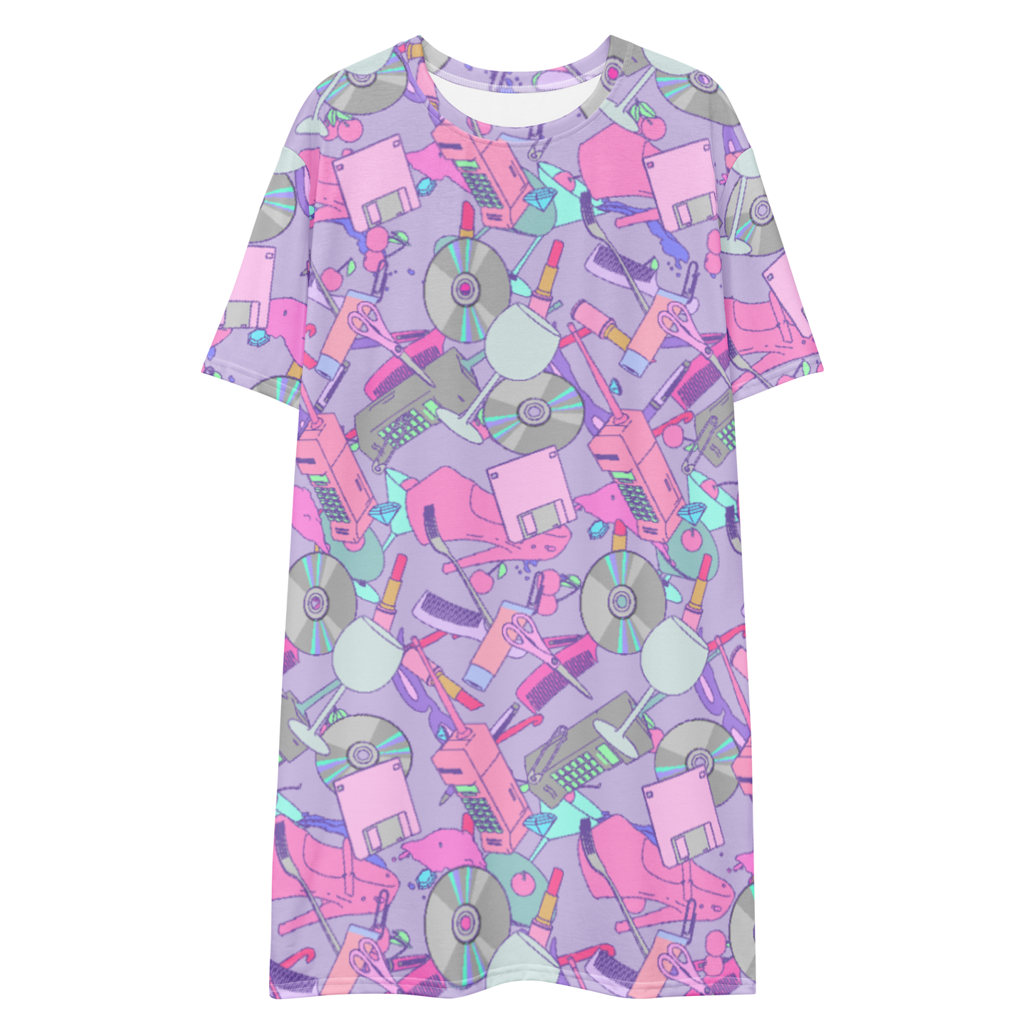 Desk Things Purple T-shirt dress