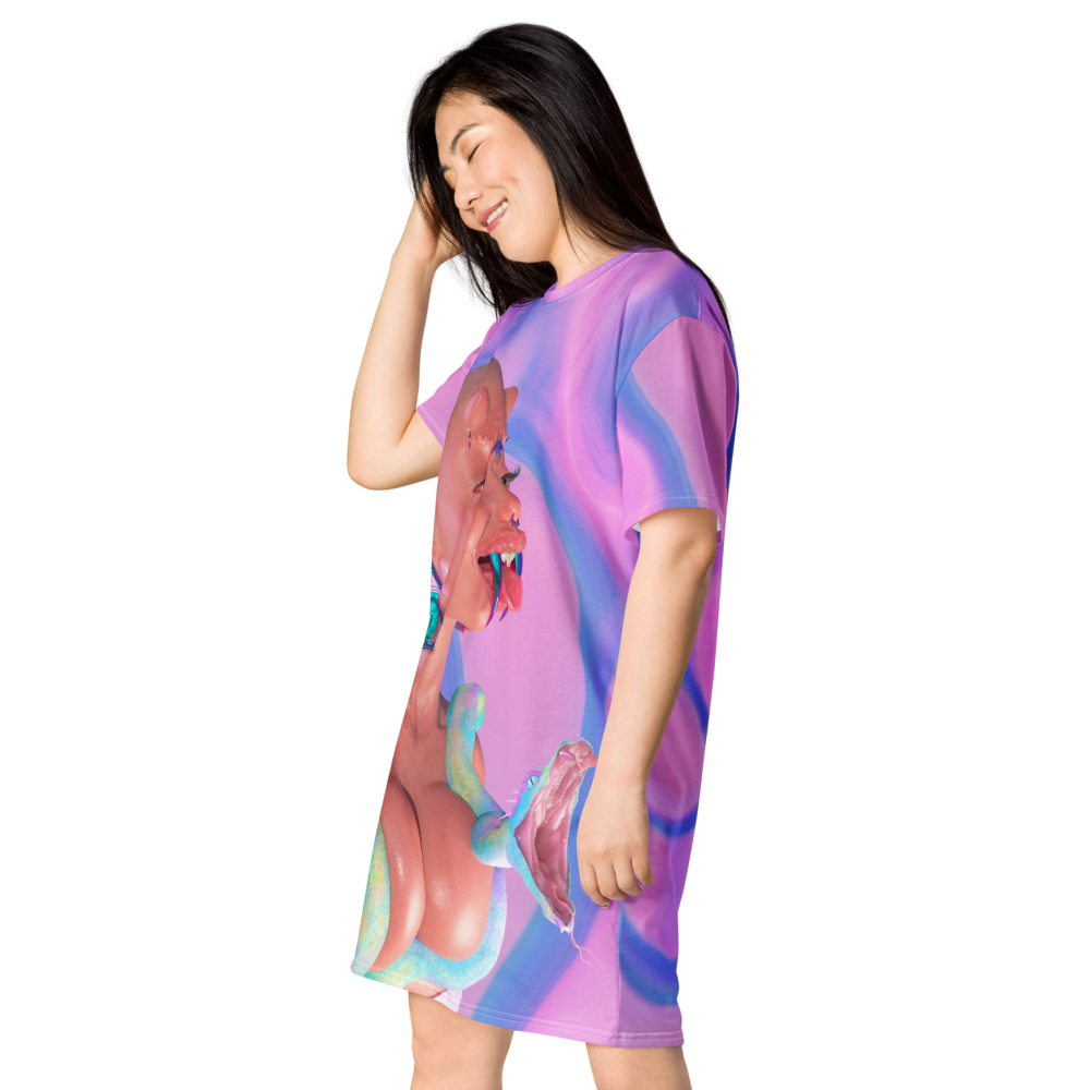 Digital Demons T-shirt dress