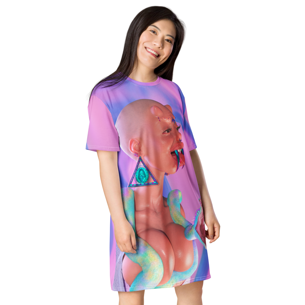 Digital Demons T-shirt dress