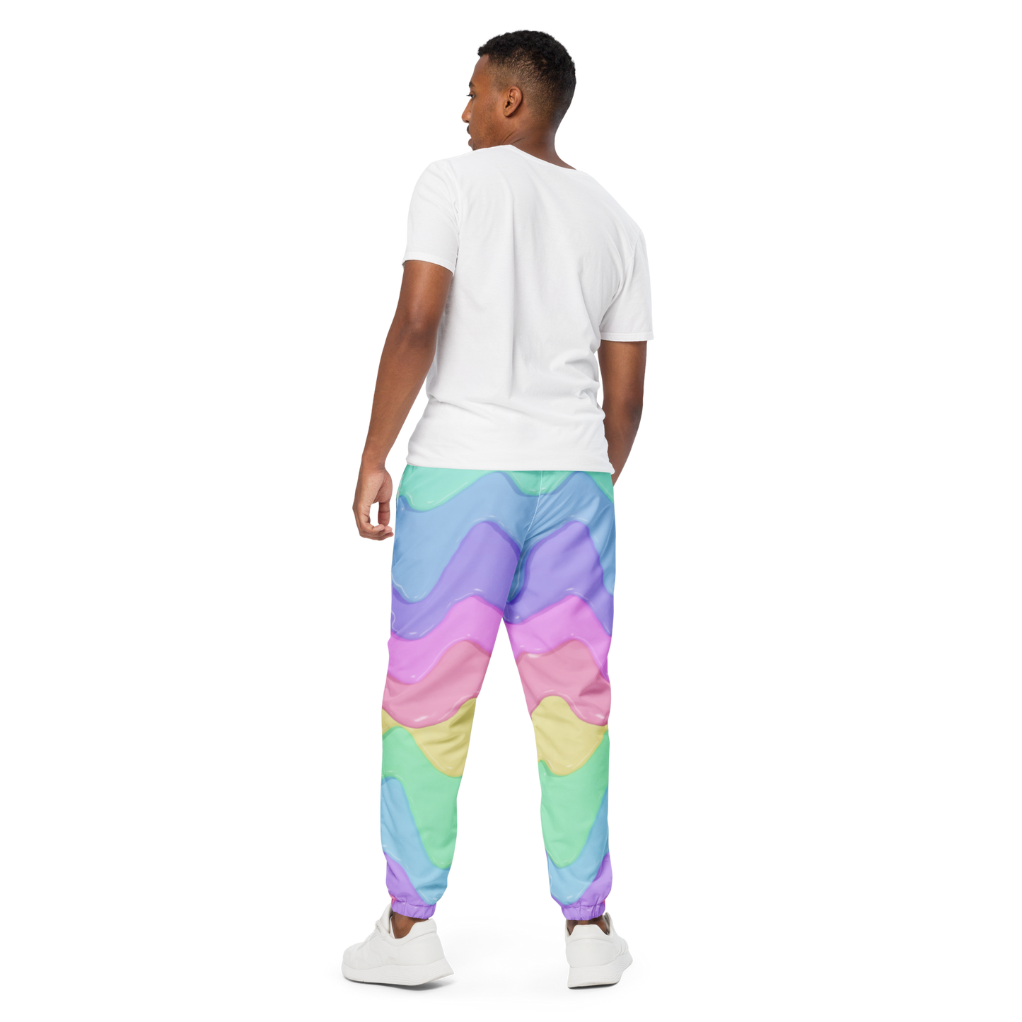 Pastel Rainbow Slime track pants