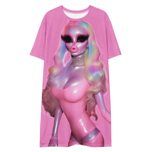Glam Galaxy Party Girl T-shirt dress