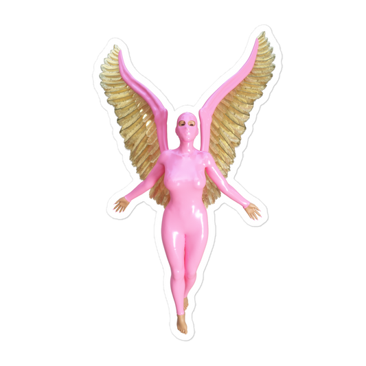 Pink Angel sticker